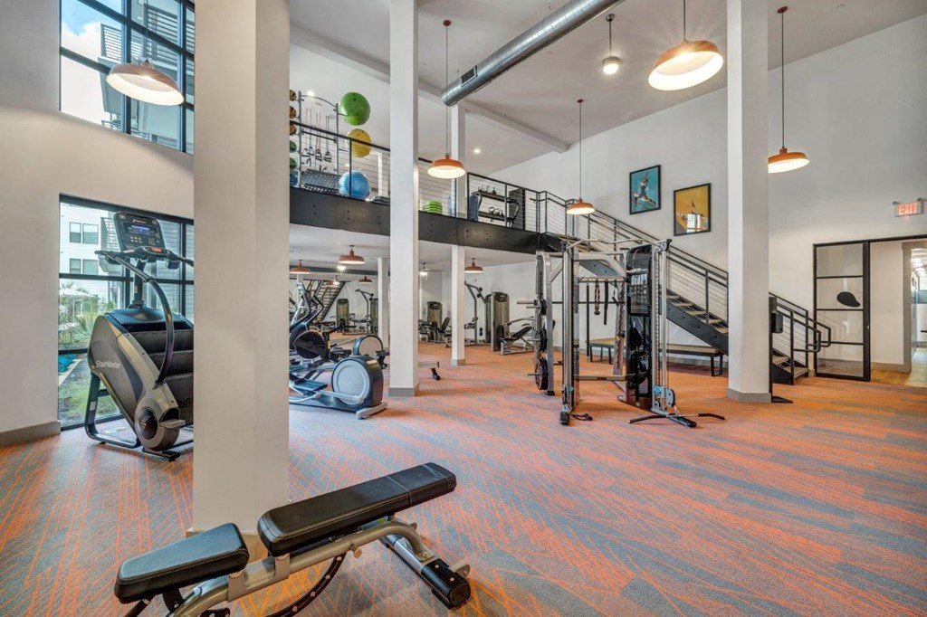 Nexus East Two Story Fitness Center with Weights and Cardio Machines