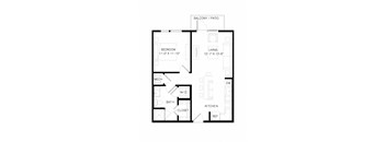 Nexus East Apartments A1-A Floor Plan