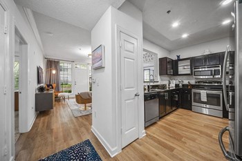 Kitchen with living room Kitchen with living room at Notting Hill, Georgia, 30346 - Photo Gallery 4