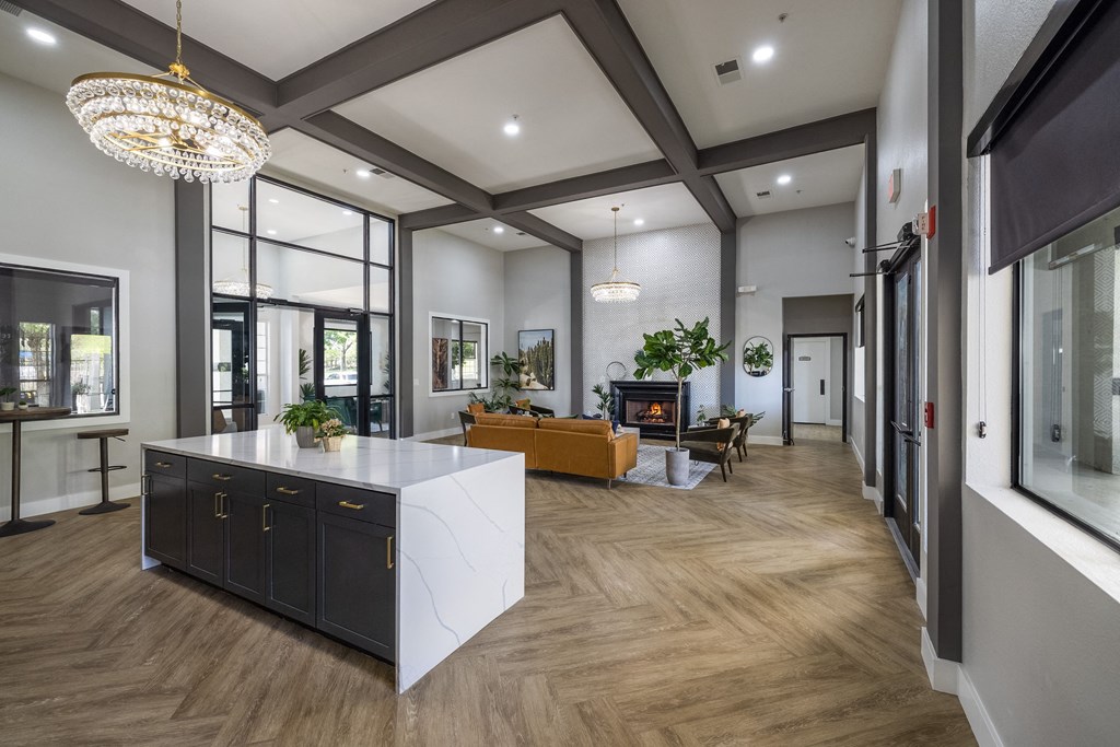 the preserve at ballantyne commons living room and kitchen