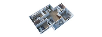 3 Bed 2 Bath Floor Plan at Larkspur West Linn, Oregon, 97068