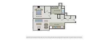 ONE BED ONE BATH B1 752SF