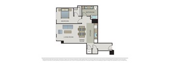 ONE BED ONE BATH B4 885SF