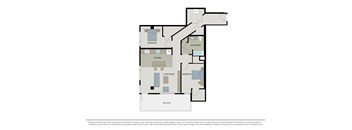 TWO BED ONE BATH C2 1121SF