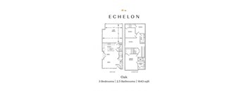 the floor plans of both floors of the echo apartment building