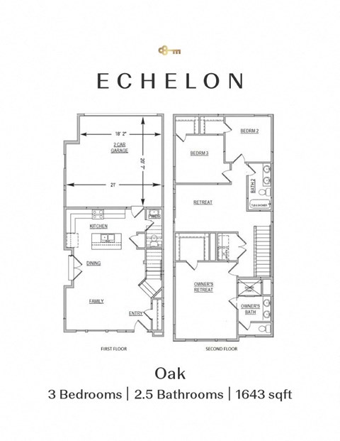 the floor plans of both floors of the echo apartment building
