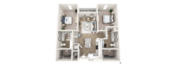 Two bedroom two bathroom
