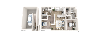 Two bedroom two bathroom