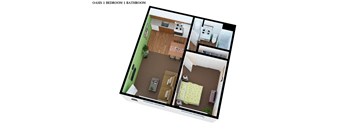 One bedroom one bathroom