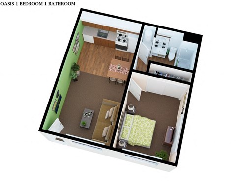 One bedroom one bathroom