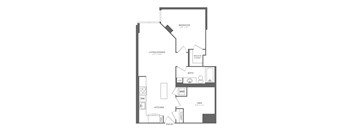 A black and white image of a house floor plan.