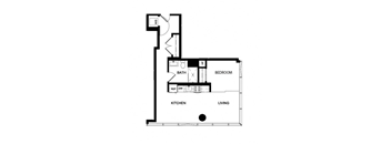 a floor plan of a house with a footprint