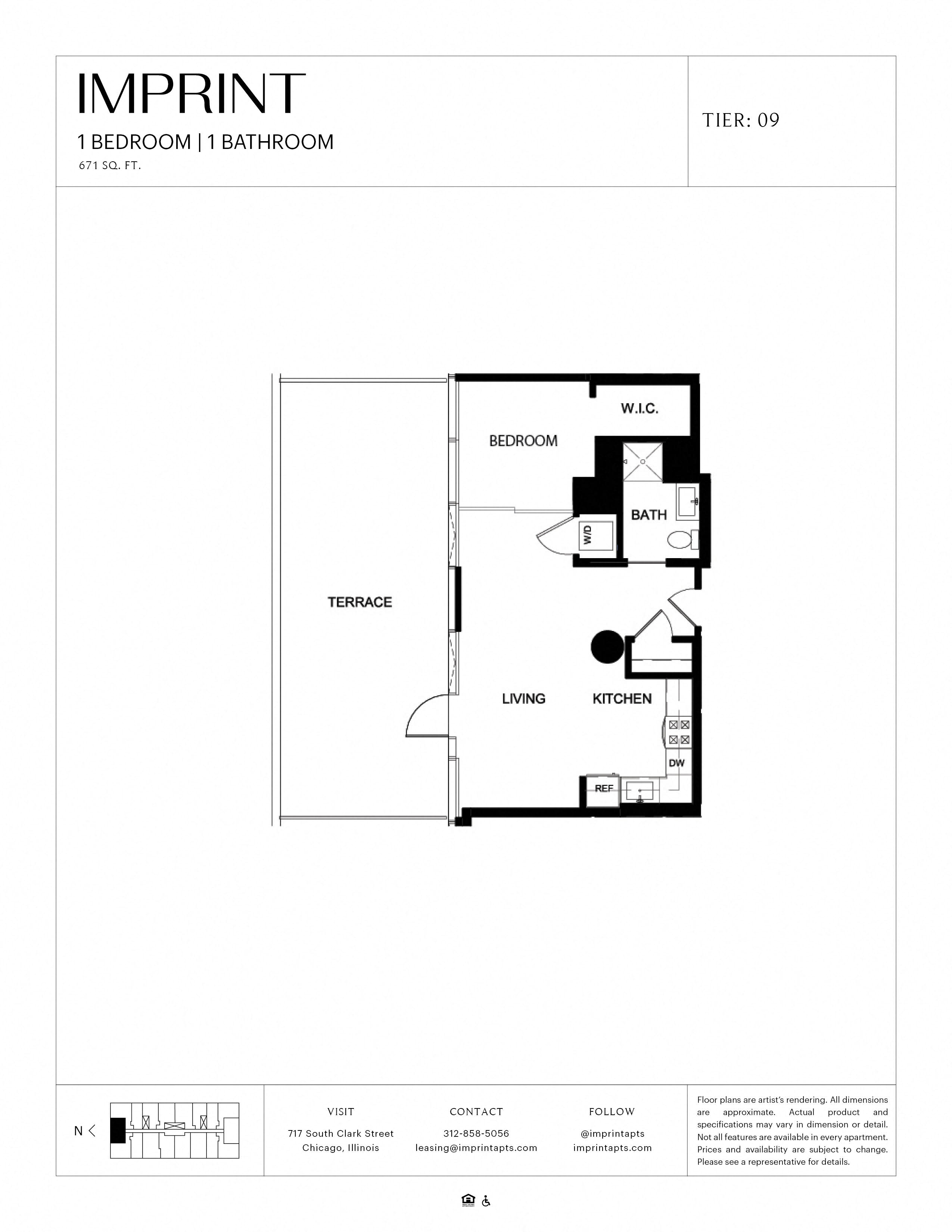 One Bedroom Terrace H