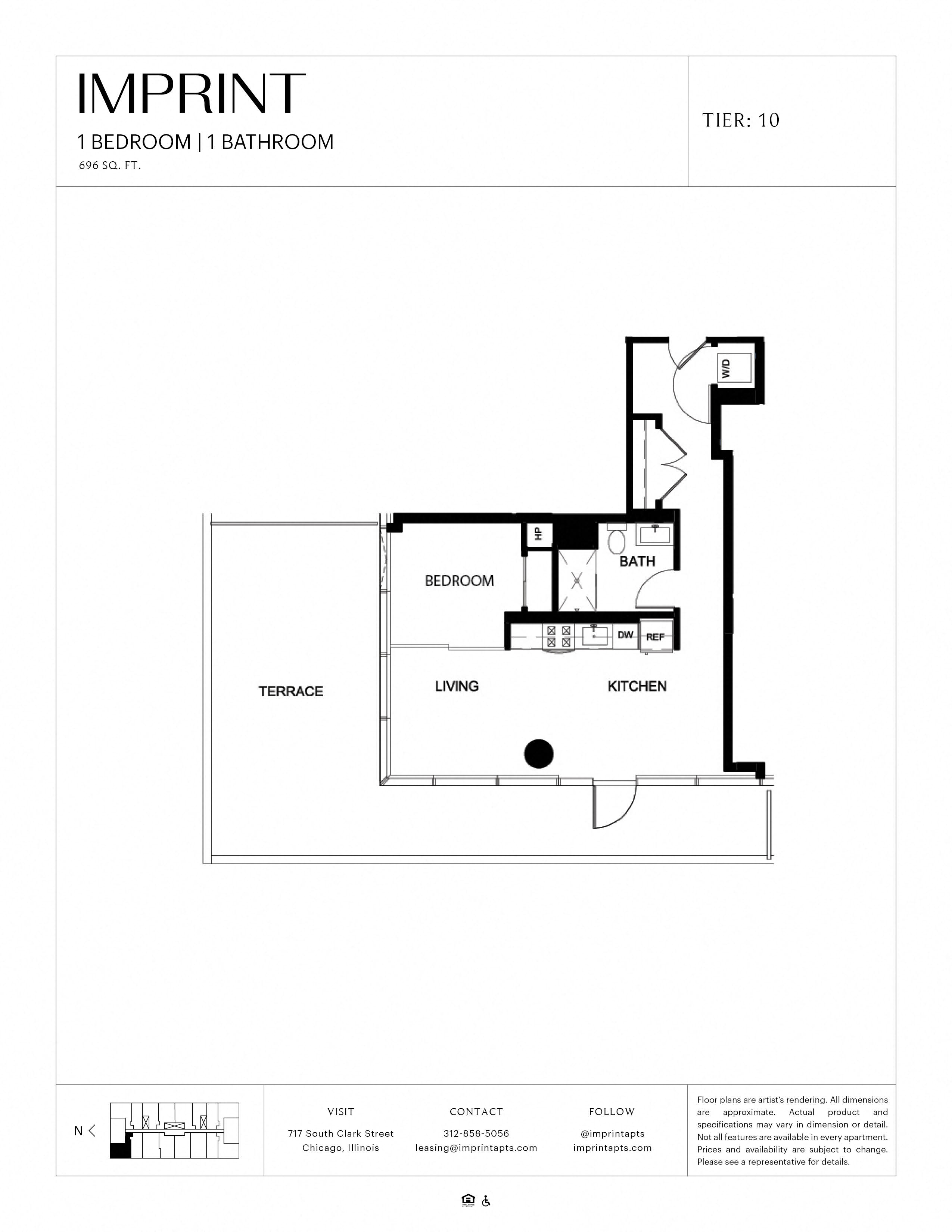 One Bedroom Terrace I