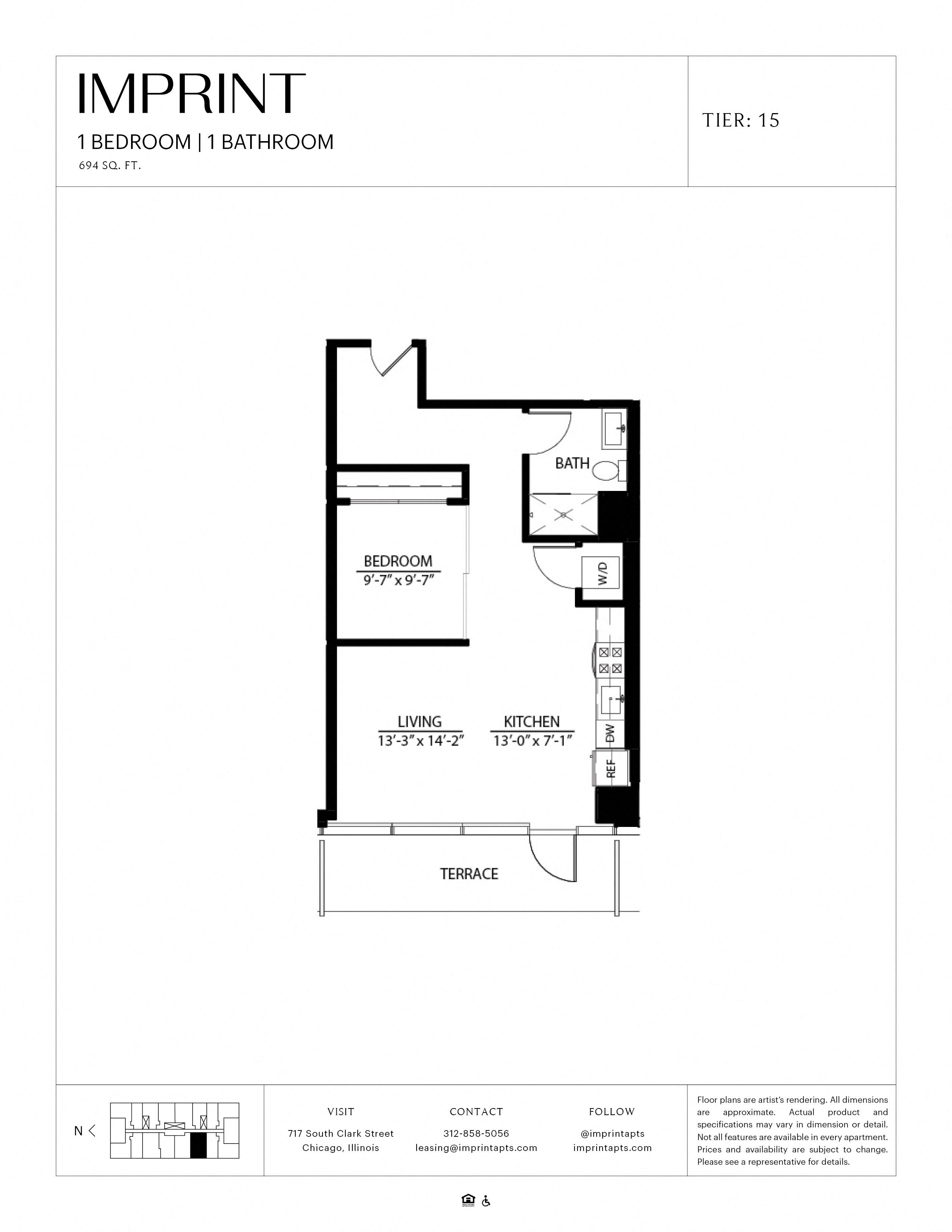 One Bedroom Terrace X