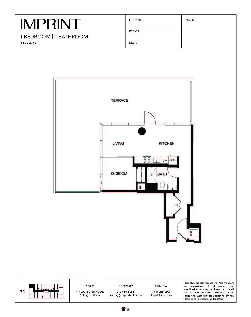 Imprint One Bedroom Terrace Y