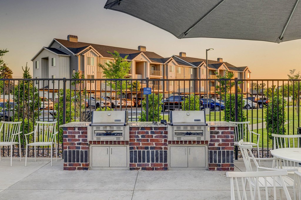 Outdoor Spaces with Seating and Barbecues