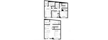 a floor plan of a three bedroom