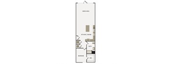 a floor plan of a bedroom apartment