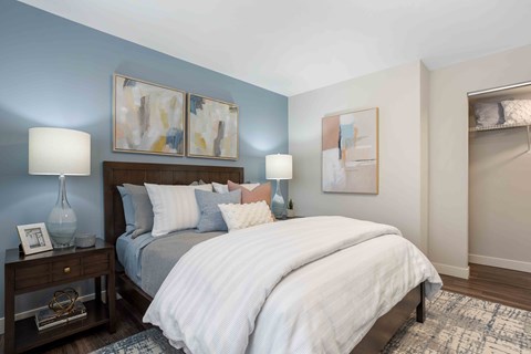 Main Bedroom with Vinyl Plank Flooring