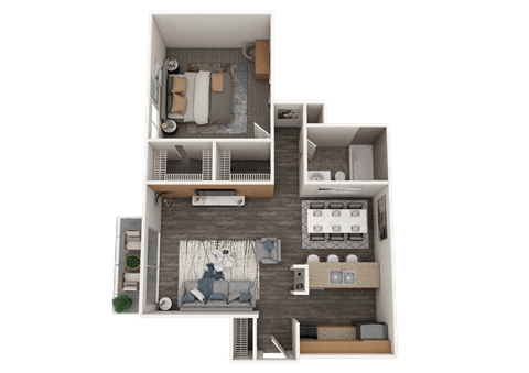 Orion 59 Renovated 1 bed 1 bath floor plan apartment home