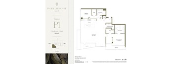A floor plan for a Park Summit residence at 555 Ups Street, San Diego, California 92003.