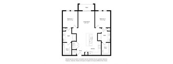 the floor plan of the apartment