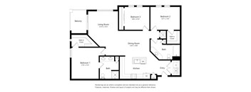 a floor plan of a house with a bedroom and a living room