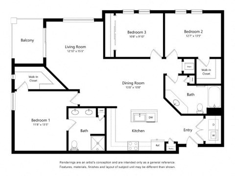 a floor plan of a house with a bedroom and a living room