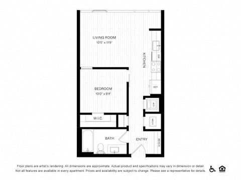 a floor plan of a house with a small floor space