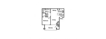 A1 Floor Plan at The Summit at Flagstaff, Flagstaff, AZ