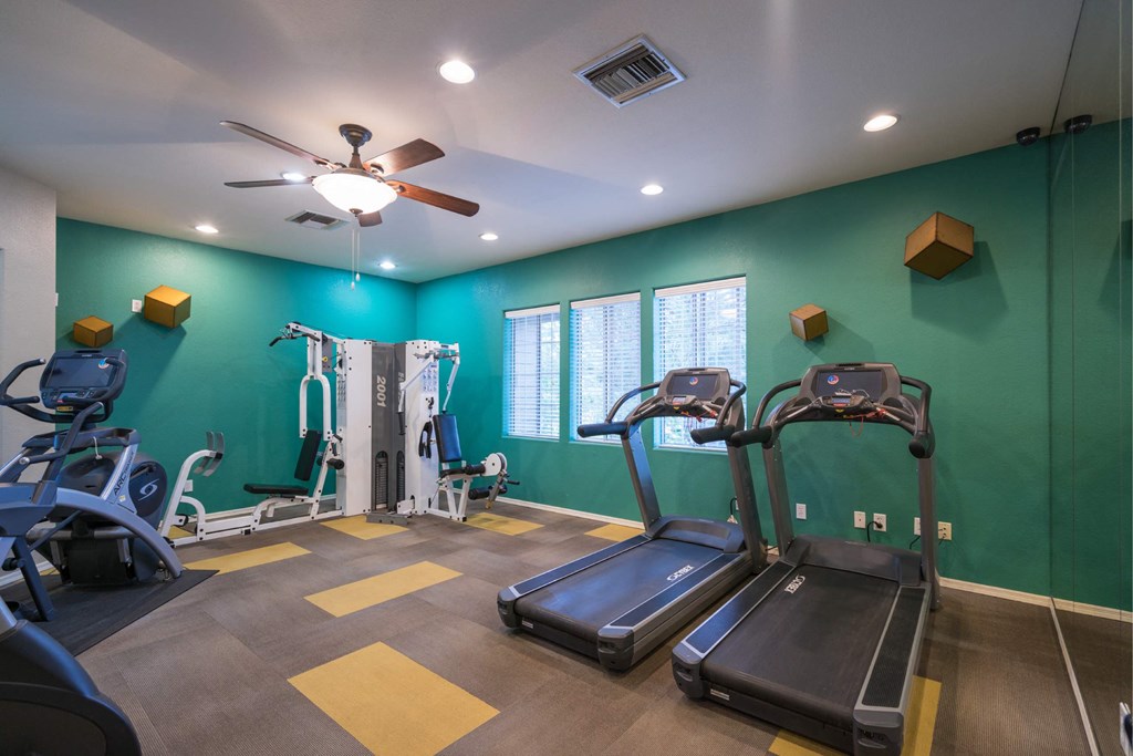 A Gym With Treadmills at The Summit at Flagstaff, Flagstaff, Arizona