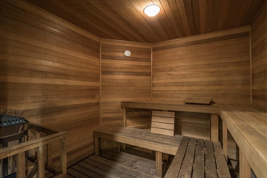 A Wooden Sauna at The Summit at Flagstaff, Flagstaff, AZ