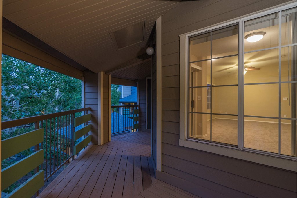 A Balcony With a Railing at The Summit at Flagstaff, Arizona, 86004