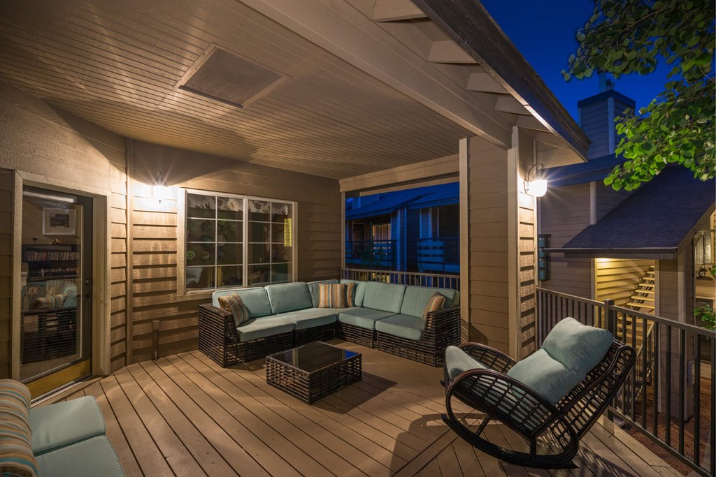 A Wooden Deck at The Summit at Flagstaff, Arizona