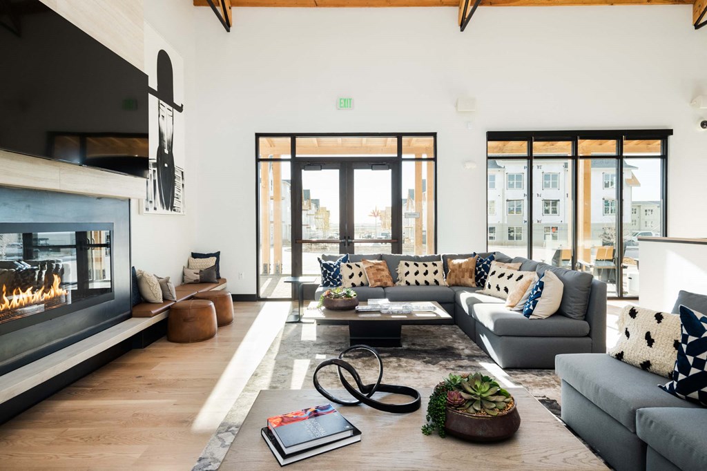 Large windows in all apartments and amenity spaces at PARK40, Broomfield