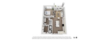 bedroom floor plan | village on the lakes apartments