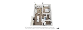 bedroom floor plan | village on the lakes apartments