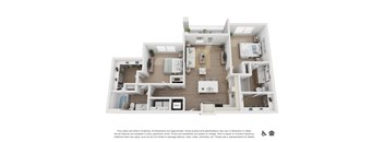 bedroom floor plan an in 3d