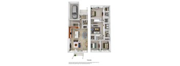 Palmetto Floor Plan at Berkeley Homes, South Carolina, 29461