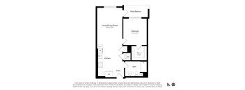a floor plan of a bedroom apartment