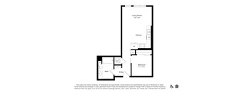 a floor plan of a bedroom apartment