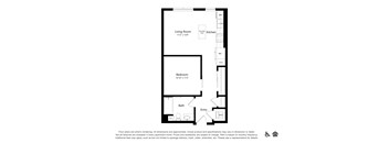 a floor plan of a bedroom apartment