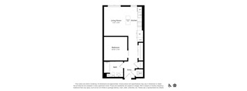 a floor plan of a bedroom apartment