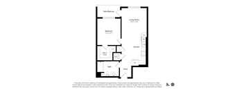 a floor plan of a bedroom apartment