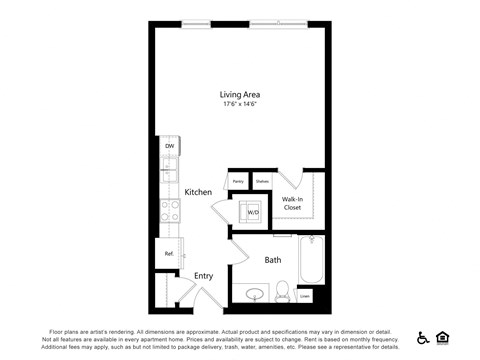 a floor plan of a bedroom apartment