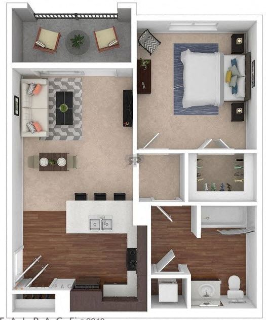 A3 Floor Plan at Palomar Station, San Marcos, CA