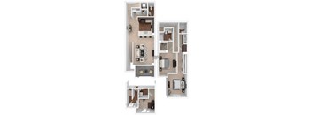 T14 Floor Plan at Palomar Station, San Marcos, 92069