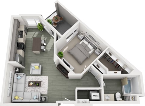 A1E one bedroom one bathroom