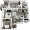 B2A two bedroom two bathroom